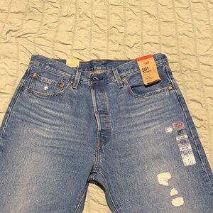 Levi's Women’s Distressed Light Blue Jeans